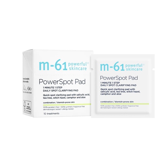 (10pk) M-61 POWER SPOT PADS 1 MINUTE 1 STEP  DAILY SPOT CLARIFYING (NO BOX) - Picture 1 of 2